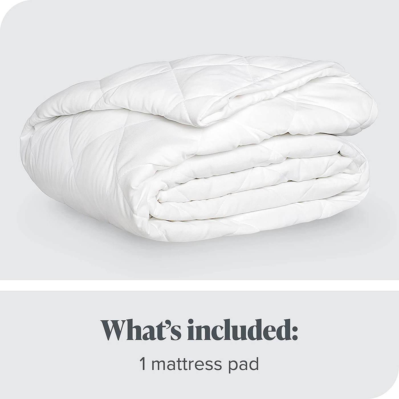 Bare Home Quilted Fitted Mattress Pad (Split Head Flex King) - Cooling Mattress Topper - Easily Washable - Elastic Fitted Mattress Cover - Stretch-to-Fit up to 15 Inches Deep (Split Head Flex King)