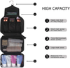 Toiletry Bags Travel Business Handbag Waterproof Compact Hanging Personal Care Hygiene Purse (Black)