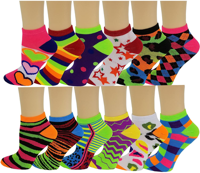 12 Pairs Christmas Socks Women Low Cut