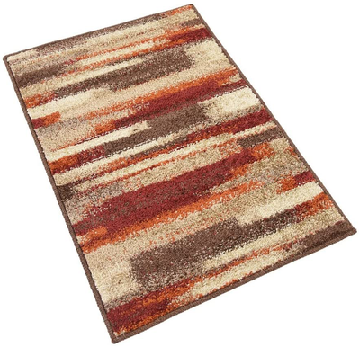 Unique Loom Autumn Collection Gradient Casual Warm Toned Runner Rug, 2 Feet 6 Inch x 10 Feet, Beige/Dark Brown