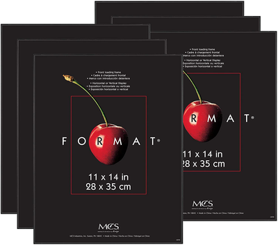 MCS Format Frames, 11 x 14 in, Black, 6 Count