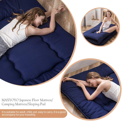 Futon Mattress Twin Size Japanese Floor Mattress, Thicken Tatami Mat Sleeping Pad Roll Up Mattress Guest Mattress Foldable Couch Bed Mattress Pad, Green