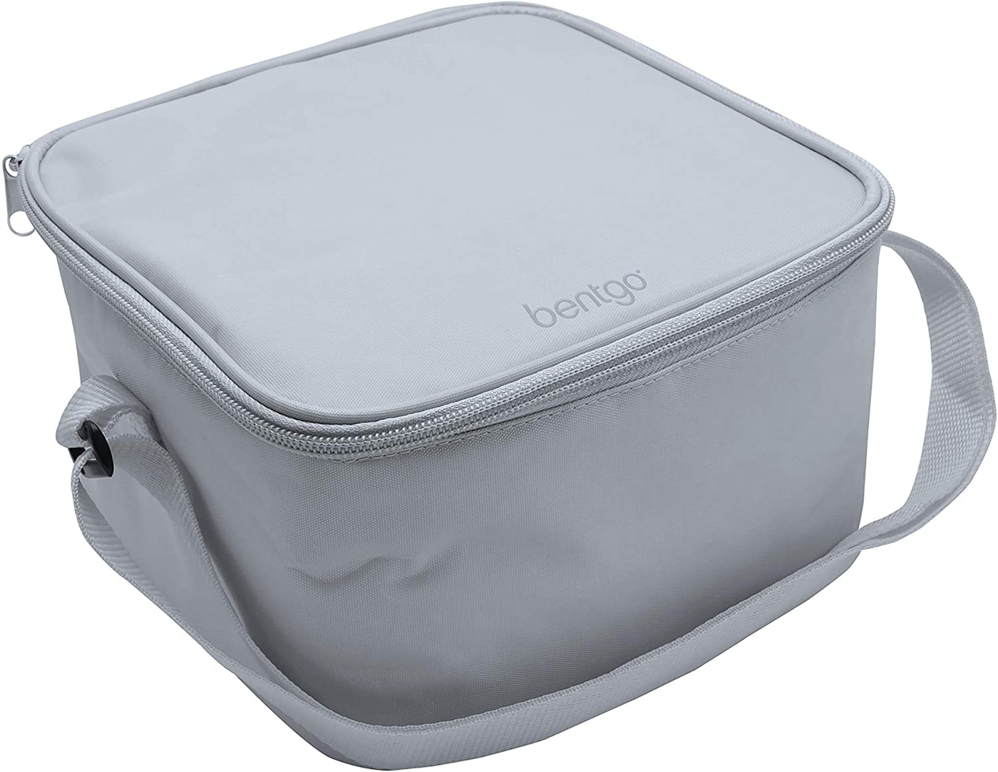 Bentgo Classic Bag (Gray) - Insulated Lunch Bag Keeps Food Cold On the Go - Fits the Bentgo Classic Lunch Box, Bentgo Cup, Bentgo Sauce Dippers and an Ice Pack - Works With Other Food Storage Boxes