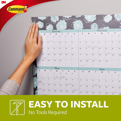 Command Poster Hanging Strips, Small, White, Indoor Use, 64-Strips, Decorate Damage-Free