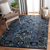 Safavieh Vintage Hamadan Collection VTH211N Oriental Traditional Persian Non-Shedding Living Room Bedroom Accent Area Rug, 4' x 6', Blue / Grey