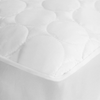 SUPERIOR Quilted Microfiber Mattress Pad Protector Cover, Hypoallergenic, Soft Quilted Fabric, Fully Elasticized Deep Pocket Skirt Accommodates 16-inch Mattress, White, Twin Size