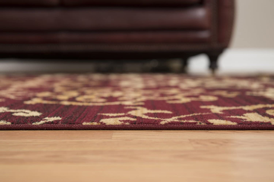 United Weavers of America Dallas Countess Rug - 1ft. 11in. x 3ft. 3in., Burgundy Red, Area Rug with Abstract Pattern, Jute Backing