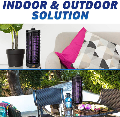 Bug Zapper Indoor and Outdoor - Insects Killer - Fly Trap Outdoor Patio - Insect Killer Zapper - Mosquito Trap - Insect Zapper - Mosquito Attractant Trap - Fly Zapper - Bug Zapper Table Top (Black)