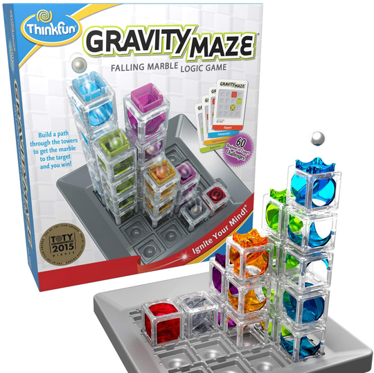Think Fun Laser Maze (Class 1) Brain Game and STEM Toy for Boys and Girls Age 8 and Up – Award Winning and Mind Challenging Game for Kids (44001014)