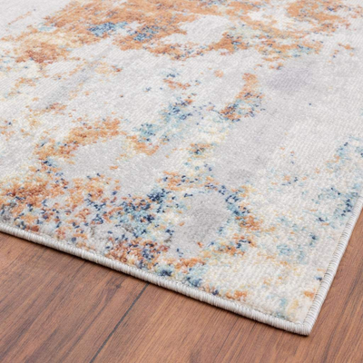 Luxe Weavers Rugs – Victoria Modern Area Rugs with Abstract Patterns 9084 – Medium Pile Area Rug, Turquoise / 4 x 5