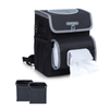 Farasla All-in-One Car Trash Can with 2 Removable Leakproof Interior Liners, Adjustable Tissue Holder & Straps