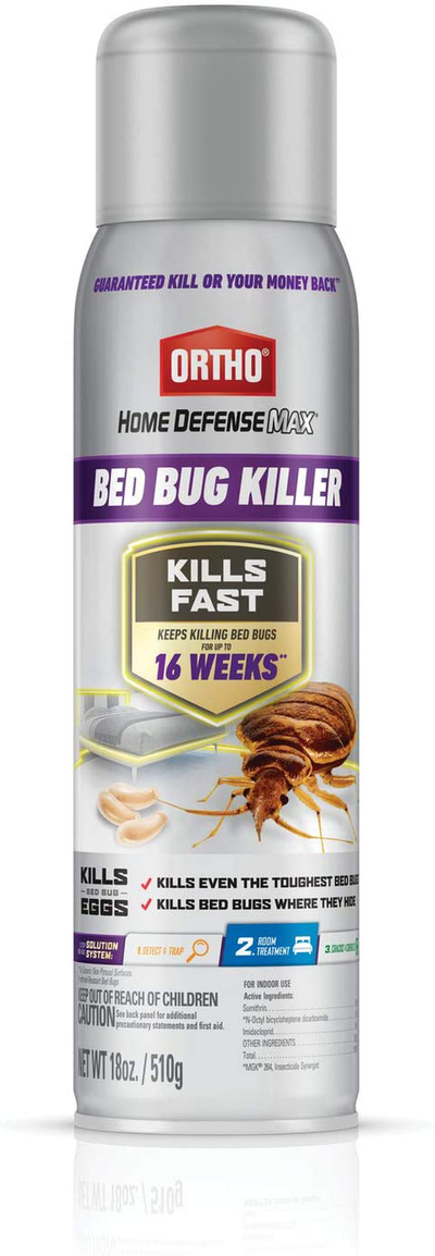 Ortho Home Defense Max Bed Bug Killer - Also Kills Fleas & Brown Dog Ticks, Spot Treatment, 18 oz