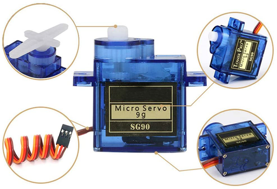 4Pcs SG90 9g Micro Servos for RC Robot Helicopter Airplane Controls Car Boat