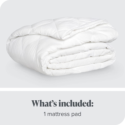 Bare Home Quilted Fitted Mattress Pad (Cal King) - Cooling Mattress Topper - Easily Washable - Elastic Fitted Mattress Cover - Stretch-to-Fit up to 15 Inches Deep (California King)
