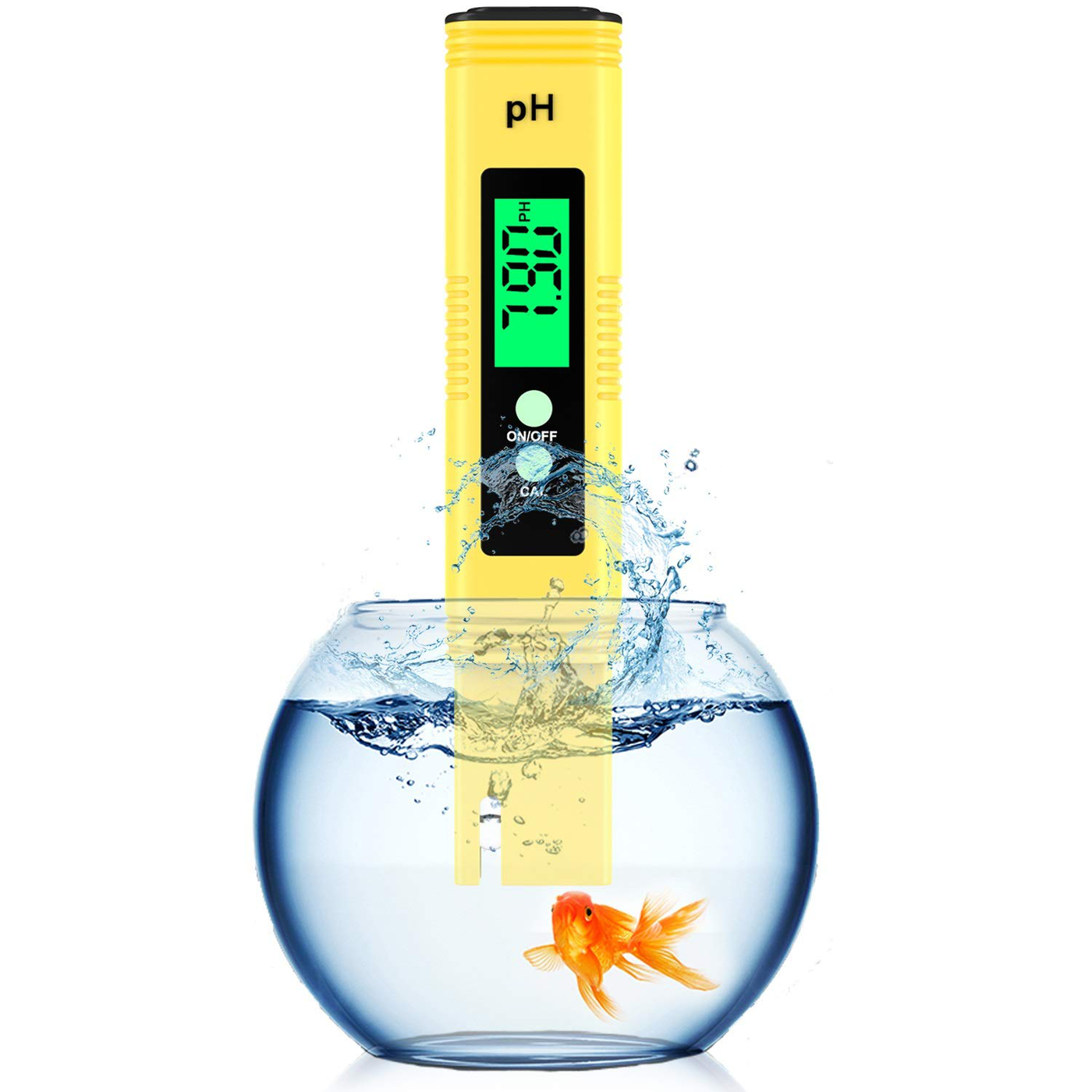 Digital PH Meter,Backlight PH Meter 0.01 High Precision Water Quality Tester, PH Range is 0-14, Suitable for Drinking Water Swimming Pool and Aquarium PH Tester Design, with ATC