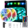LED Strip Lights RGB Color Changing with 44 Key Remote and 12V Power Supply