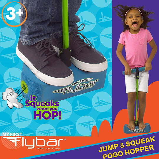 Flybar My First Foam Pogo Jumper for Kids Fun and Safe Pogo Stick for Toddlers, Durable Foam and Bungee Jumper for Ages 3 and up, Supports up to 250lbs