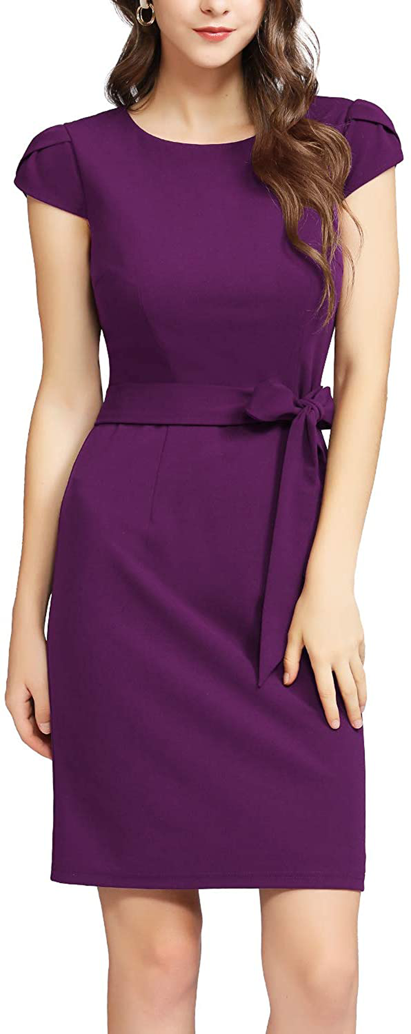 Dressystar Women's Retro 1950s Style Casual Dress Wrap Business Cocktail Formal Pencil Dress
