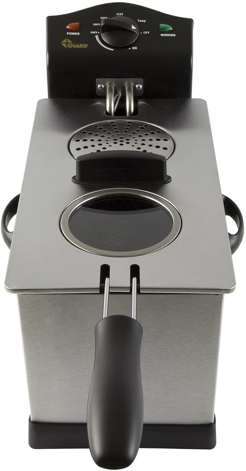 Chard DF-3E, Electric Deep Fryer, Stainless Steel, 3 Liter, 1700 watts