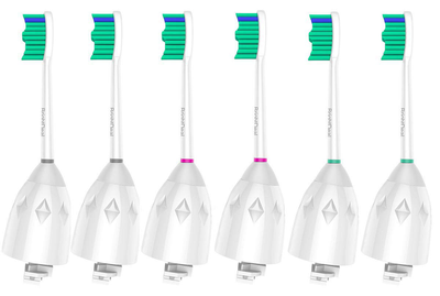 Brightdeal Replacement Brush Heads Compatible with Philips Sonicare Toothbrush Essence Xtreme Elite and Advance HX7022/66, 6-Pack