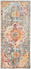 Safavieh Crystal Collection CRS501K Boho Chic Oriental Medallion Distressed Non-Shedding Stain Resistant Living Room Bedroom Area Rug, 2'2" x 5', Orange / Teal