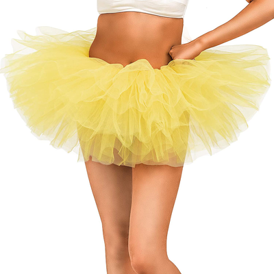 Adult Tutu Skirt, Tulle Tutus for Women, Teens Ballet Skirts Classic 5 Layers