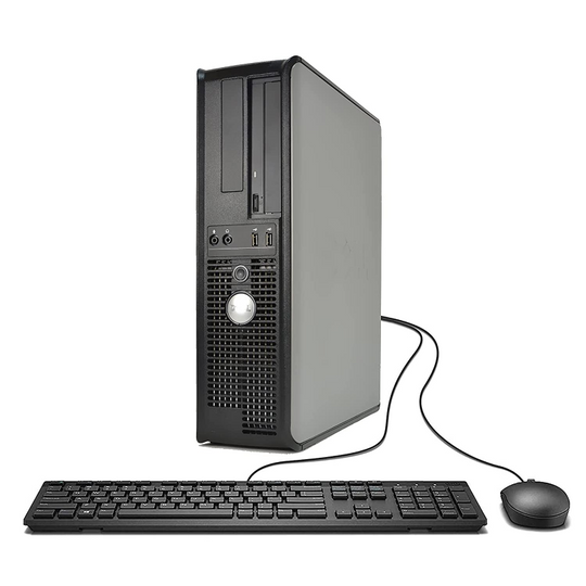DELL OptiPlex, Intel Core 2 Duo 2.9GHz Processor, 4GB Memory, 160GB Hard Drive, DVD, Windows 10, WiFi (Renewed)