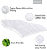 Balichun Queen Size Mattress Pad Pillow Top Mattress Cover Cotton Top 8-21" Fitted Deep Pocket Breathable Fluffy Soft Cooling Mattress Topper (60x80 Inches, White)