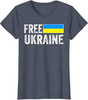 Support Ukraine I Stand With Ukraine Flag Free Ukraine T-Shirt