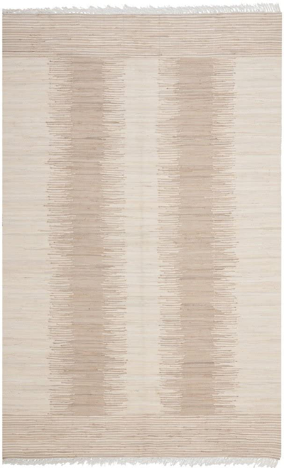 Safavieh Montauk Collection MTK752A Handmade Fringe Cotton Area Rug, 3' x 5', Beige