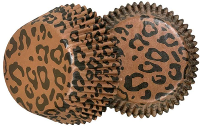 Royalty Essentials Standard Leopard Animal Print Cupcake Liners Liner Wrappers Leopard Baking Cups Papers 100 Count