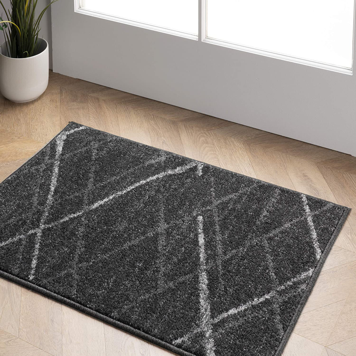 nuLOOM Thigpen Contemporary Accent Rug, 2' x 3', Dark Grey