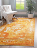 Unique Loom Sofia Collection Area Traditional Vintage Rug, French Inspired Perfect for All Home Décor, 2' 2 x 3' 0 Rectangular, Orange/Yellow