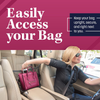 Car Cache Purse Holder for Car - Net Pocket Organizer for Handbag Storage Between Seats