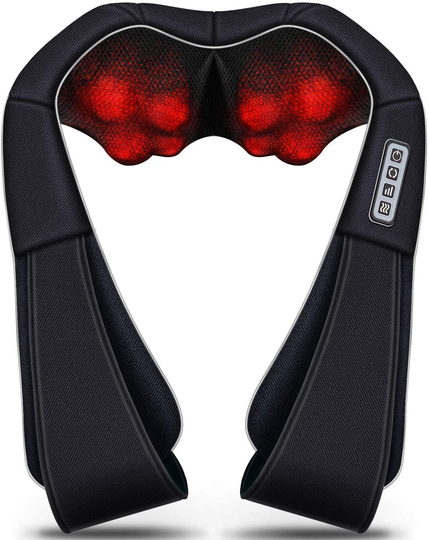 Shiatsu Neck and Back Massager with Heat , VIKTOR JURGEN Deep Tissue Kneading Sports Recovery Massagers for Neck, Back, Shoulders, Foot , Relaxation Gifts for Him,Her,Women,Men