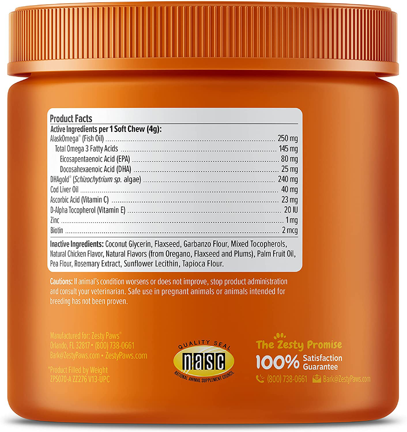 Omega 3 Alaskan Fish Oil Chew Treats for Dogs with AlaskOmega for EPA & DHA Fatty Acids - Itch Free Skin - Hip & Joint Support + Heart & Brain Health