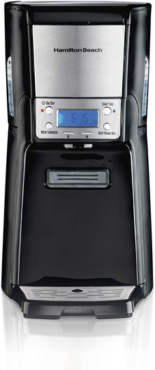 Hamilton Beach (48464) Coffee Maker with 12 Cup Capacity & Internal Storage Coffee Pot, Brewstation, Black