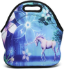Boys Girls Kids Women Adults Insulated School Travel Outdoor Thermal Waterproof Carrying Lunch Tote Bag Cooler Box Neoprene Lunchbox Container Case (Cute Unicorn)