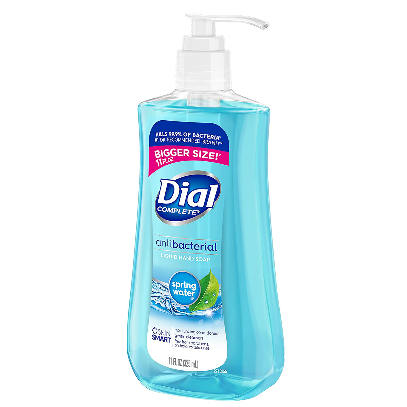 Dial Antibacterial Liquid Hand Soap, Spring Water, 11 Ounce (Pack of 4)