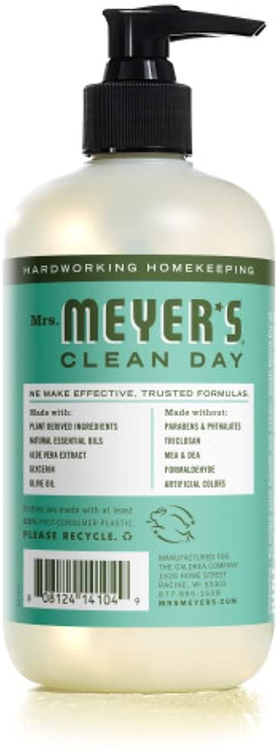 Mrs. Meyer's Clean Day Liquid Hand Soap, Cruelty Free and Biodegradable Hand Wash Formula Made with Essential Oils, Rosemary Scent, 12.5 oz - Pack of 3