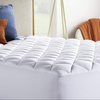 Linenspa Ultra Plush Pillow Top Rayon from Bamboo Cover with Down Alternative Fill-California King overfilled mattress pad, White"