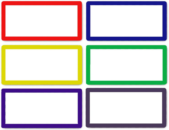 ZHIDIAN Magnetic Dry Erase Labels 2.1" x 1.2", 36 Pcs Magnets for Whiteboard, Blank Name Tags Plates for Classroom, Lockers, Fridge and Behavior Chart, Writable and Reusable Magnets