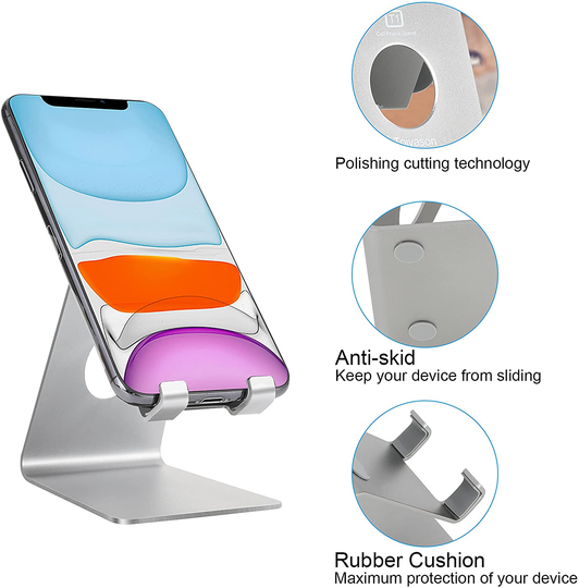 Cell Phone Stand, Cradle, Dock, Compatible with All 4-8inch Phones