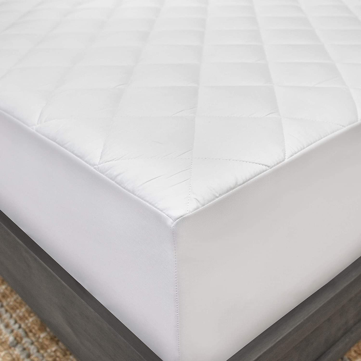 SensorPEDIC Coolmax 300 Thread Count Twin Mattress Pad, White