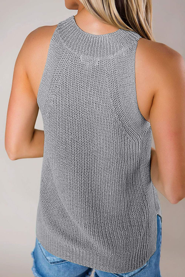 SySea Womens Summer Loose Knit Shirts Sleeveless Halter Neck Sweater Tank Tops