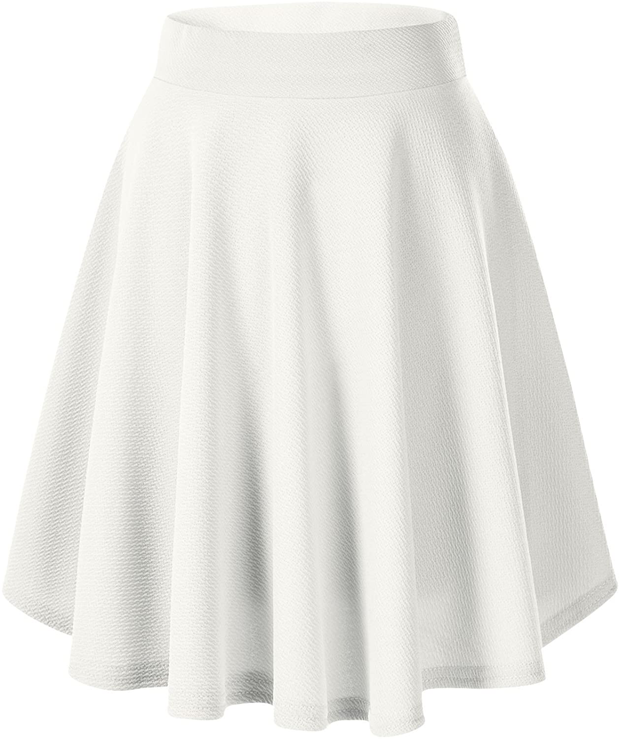 Urban CoCo Women's Basic Versatile Stretchy Flared Casual Mini Skater Skirt