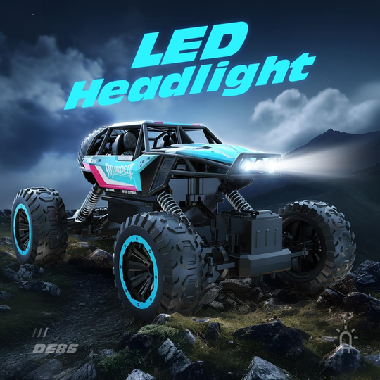 1:12 4WD RC Truck - 2.4Ghz RC Monster Truck with Metal Shell and Light, Remote Control 