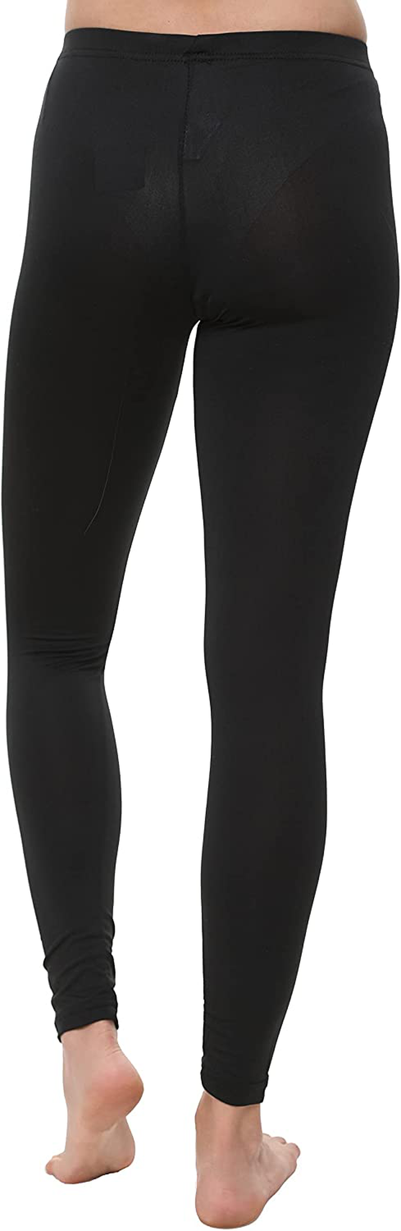 Women Thermal Underwear Base Layer Leggings with Soft Fleece; Ladies Lightweight Long Johns