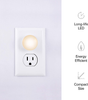 Lights by Night, Mini LED Night Light, Plug-in, Dusk to Dawn, Compact, UL-Listed, Ideal for Office, Bathroom, Bedroom, Nursery, Hallway, Kitchen, 45084, 4 Pack, White, 4 Count