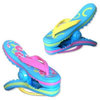 Flip Flop BocaClips by O2COOL, Beach Towel Holders, Clips, Set of two, Beach, Patio or Pool Accessories, Portable Towel Clips, Chip Clips, Secure Clips, Assorted Styles